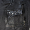 Open Road Women's Studded Leather Vest - Velora Luxury Fashion