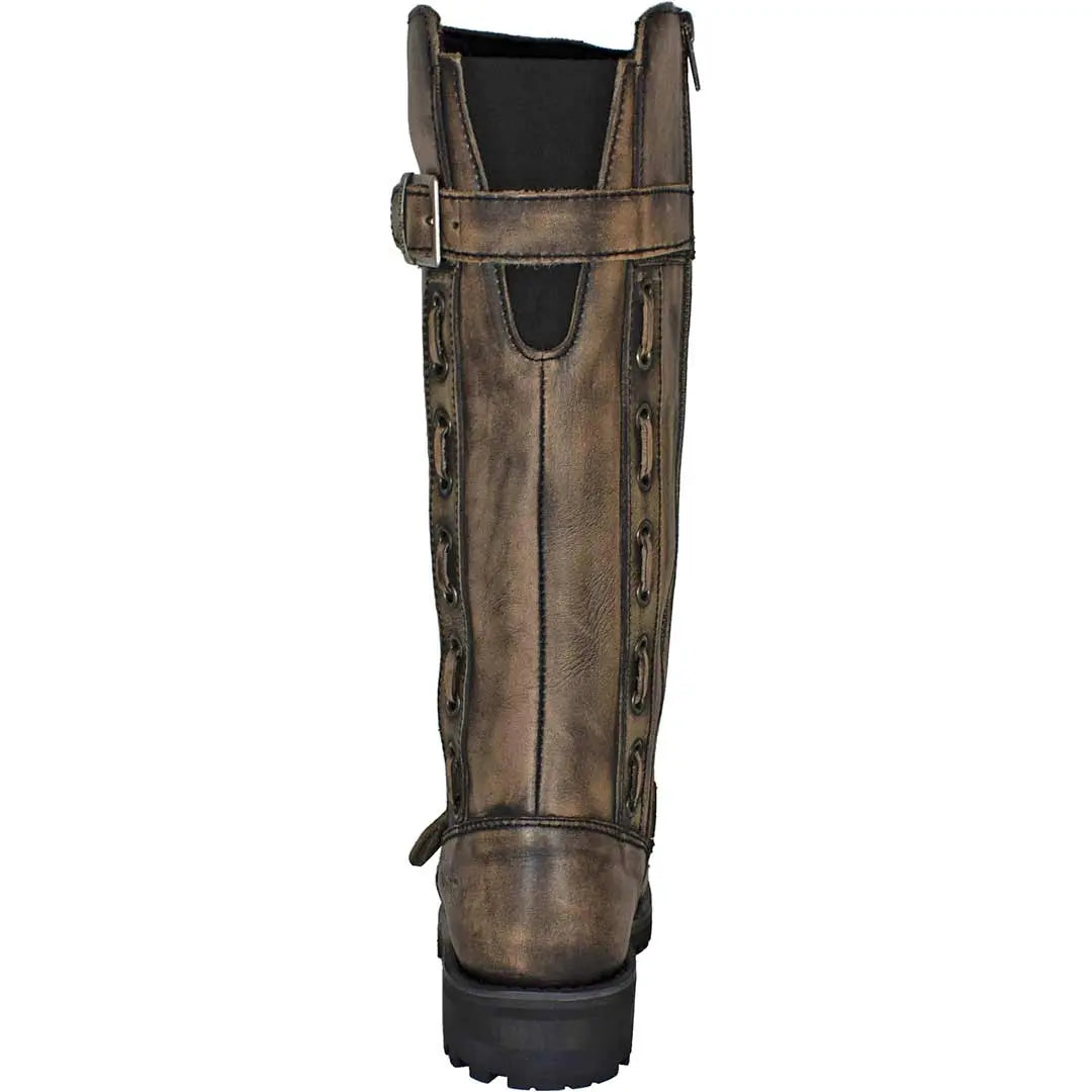 Open Road Women's Tall Motorcycle Boots - Velora Luxury Fashion