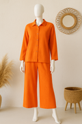Orange Pantalone & Shirt Set - Velora Luxury Fashion