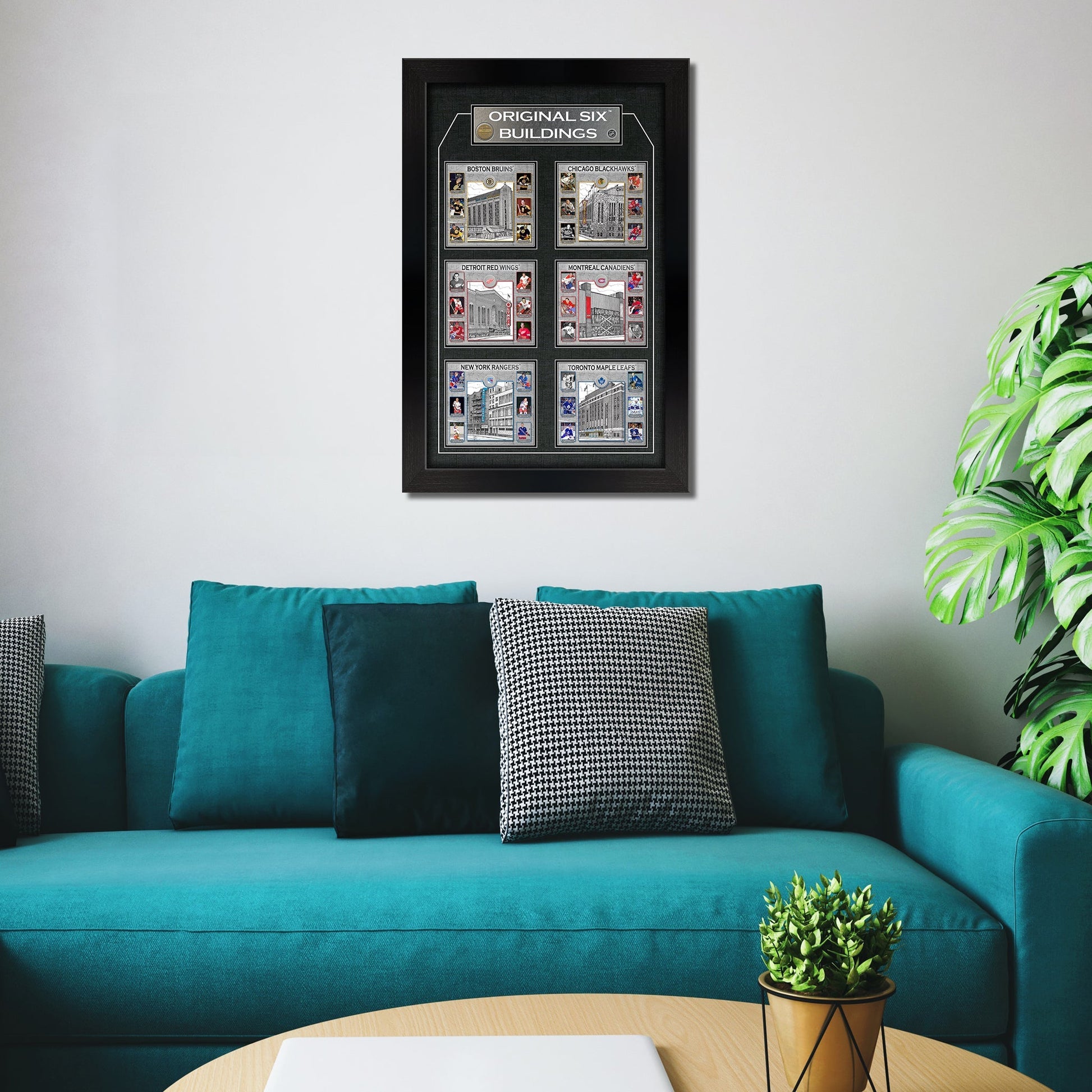 Original Six Framed Player Collage Vertical - Velora Luxury Fashion