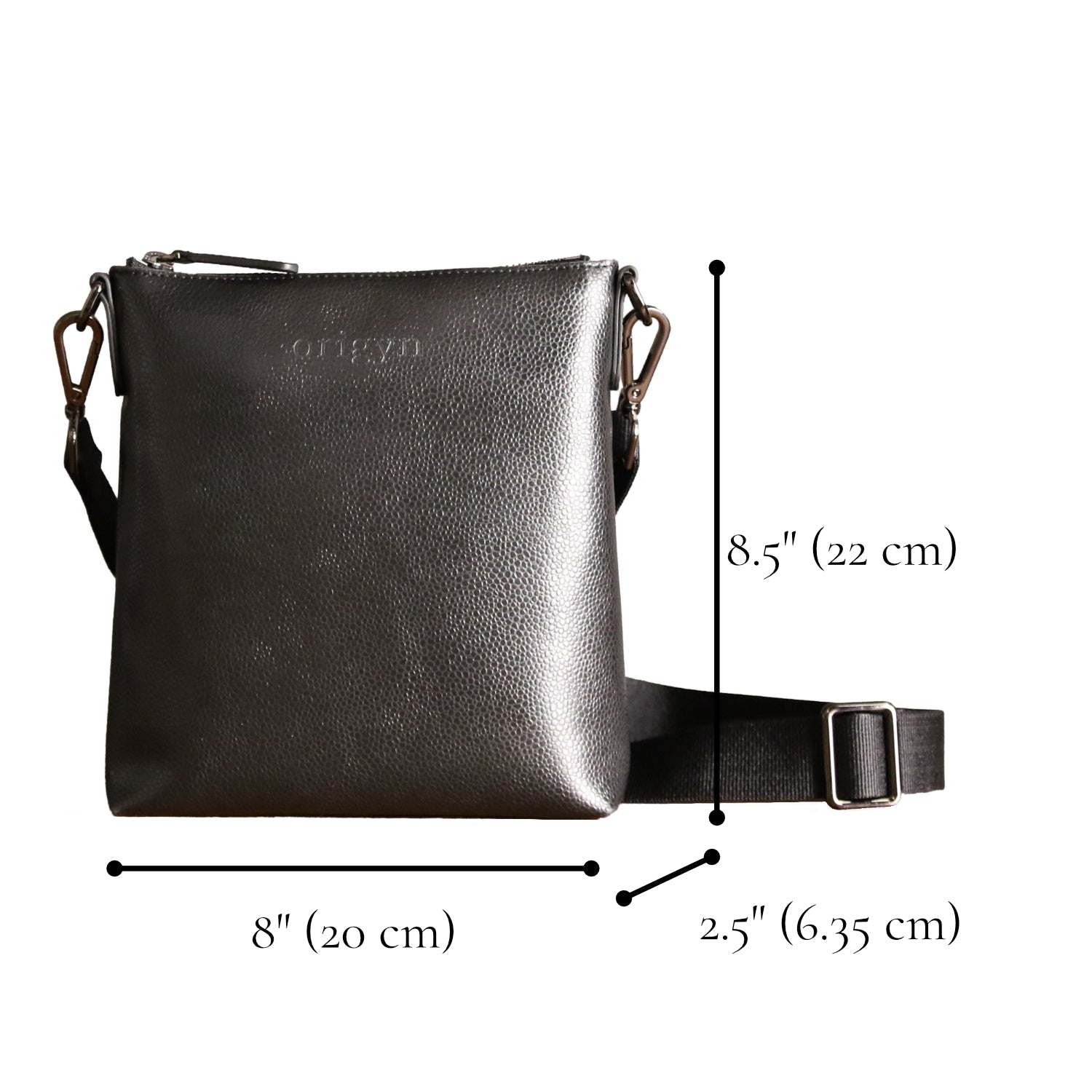 Origyn 04 - Plant-Based Vegan Leather Top Zip Handbag - Made with Plastic-Free MIRUM® - Velora Luxury Fashion