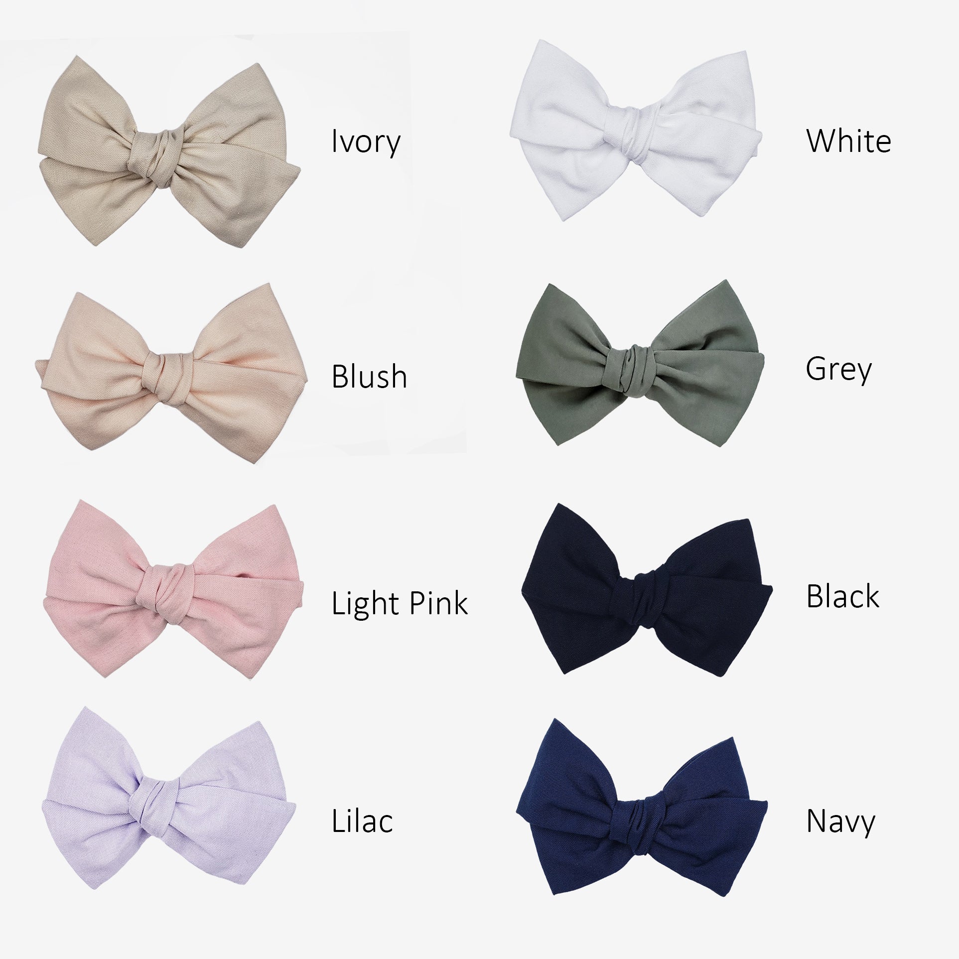 Oversized Baby Bows | 14 Colours Available - Velora Luxury Fashion