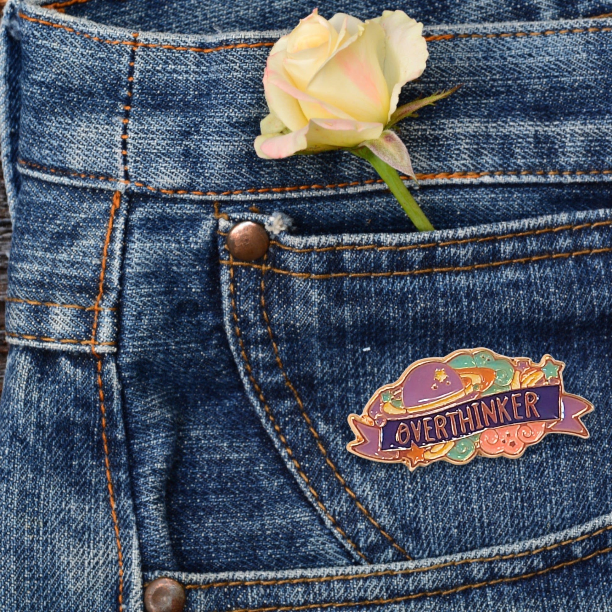 Overthinker | Collectible Pin - Velora Luxury Fashion