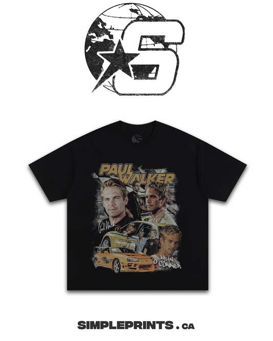 PAUL WALKER Graphic T-Shirt - Velora Luxury Fashion