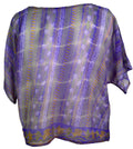 PCH6406 Very Sheer Chiffon Avatar Pure Silk Boxy Top - Velora Luxury Fashion