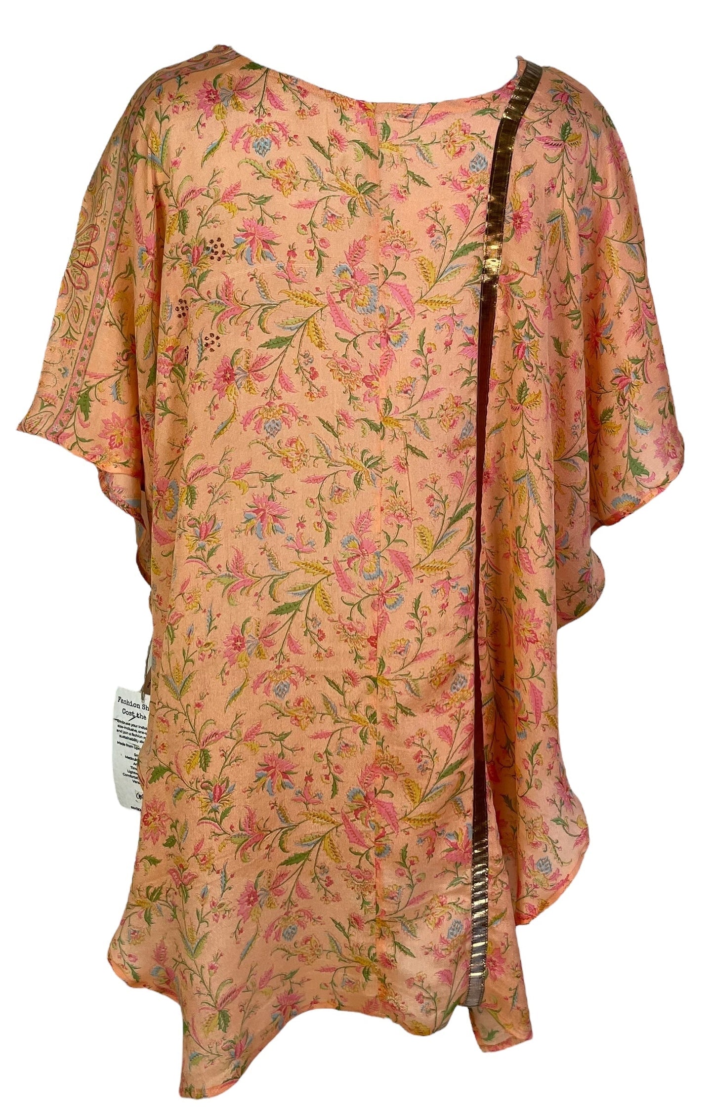 PCH6997 Very Sheer Avatar Pure Silk Waterfall Top - Velora Luxury Fashion