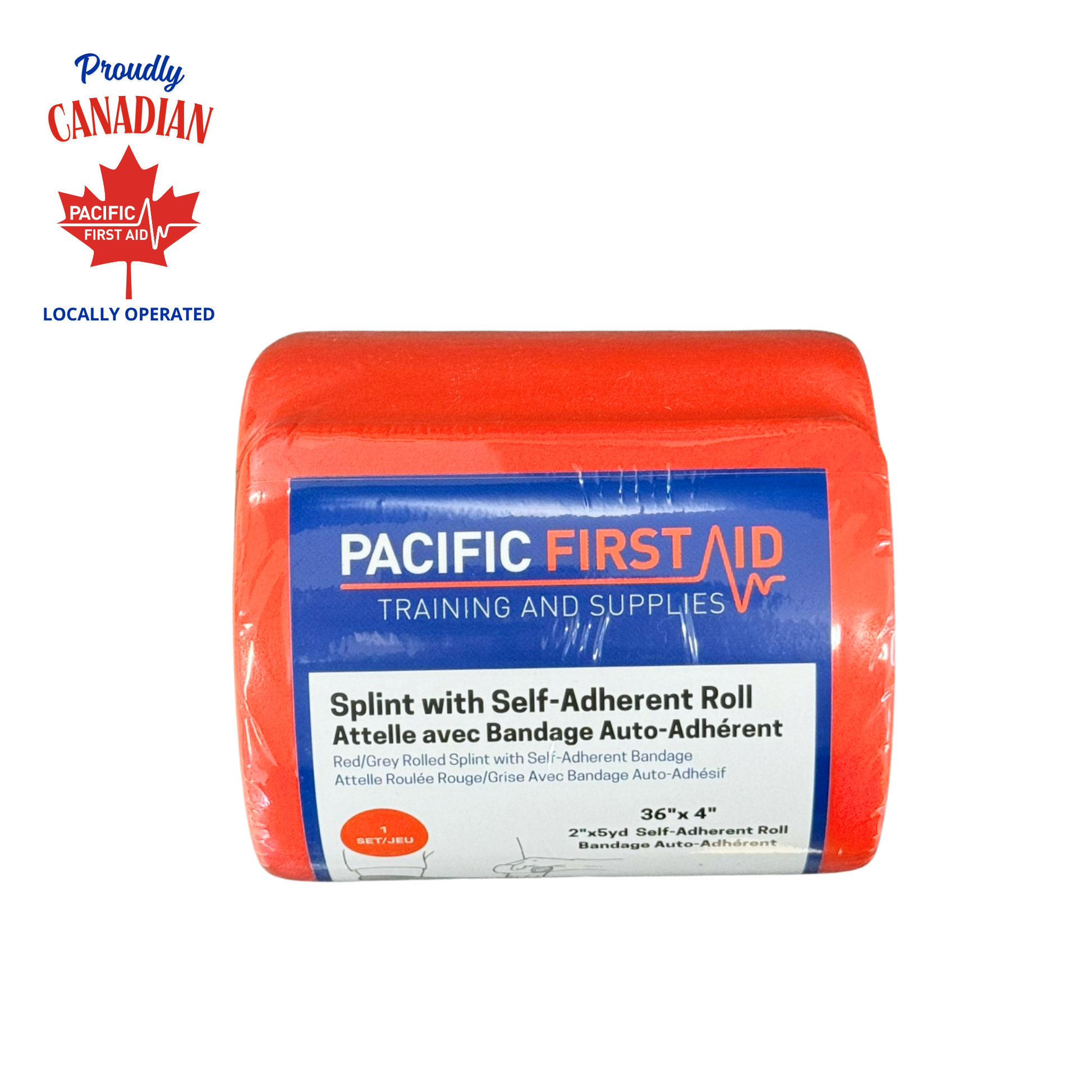 Splint with Adherent Wrap 36" x 4" - Velora