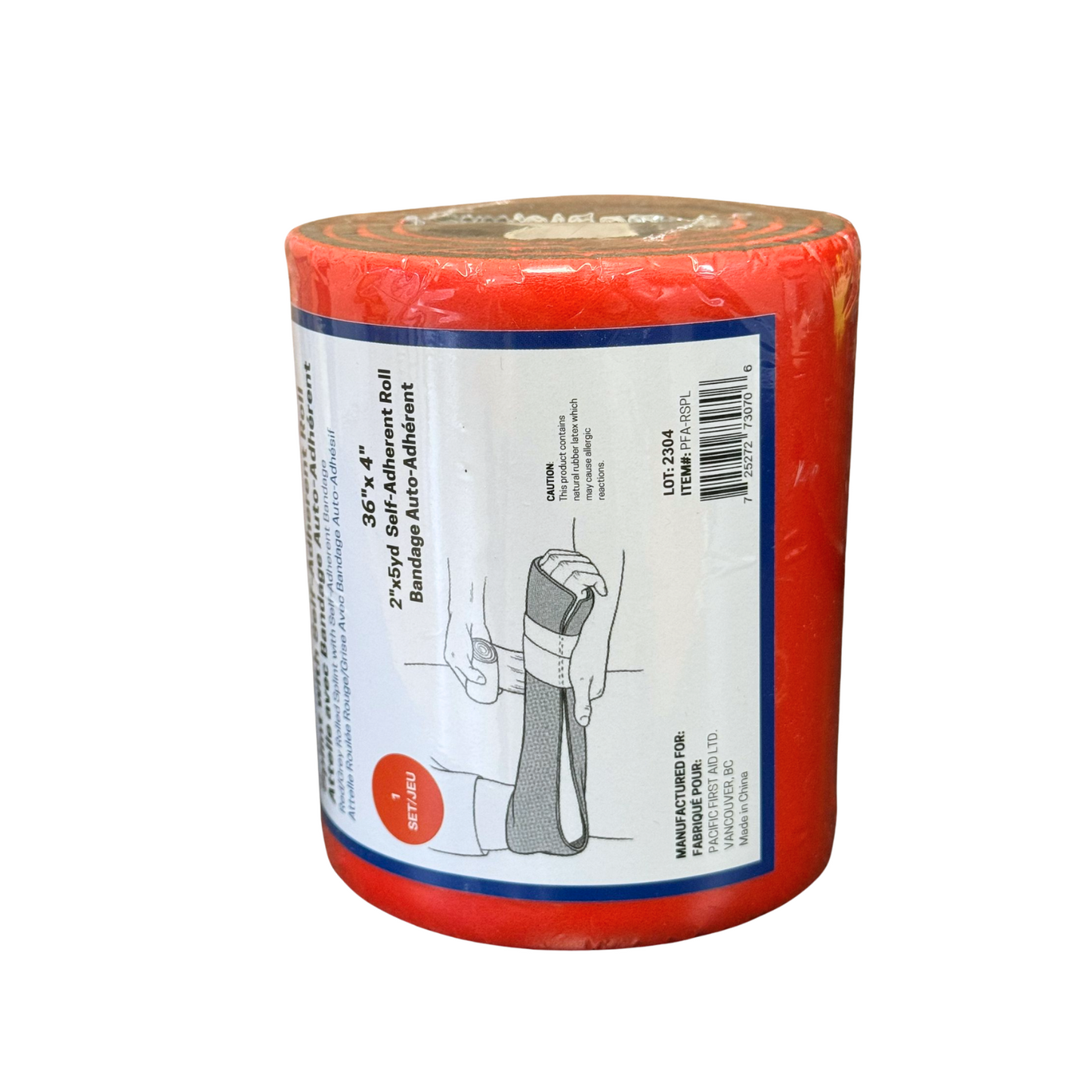 Splint with Adherent Wrap 36" x 4" - Velora