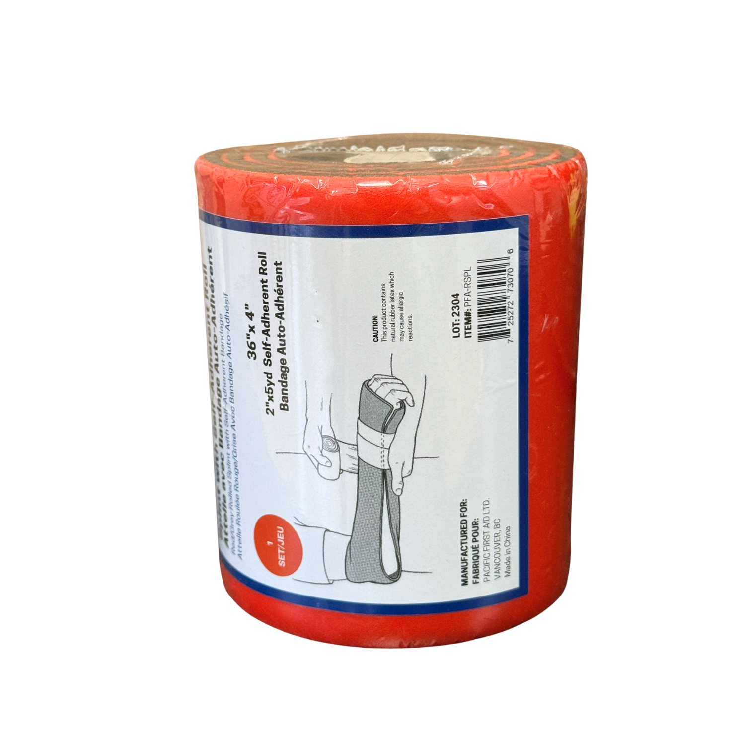 Splint with Adherent Wrap 36" x 4" - Velora