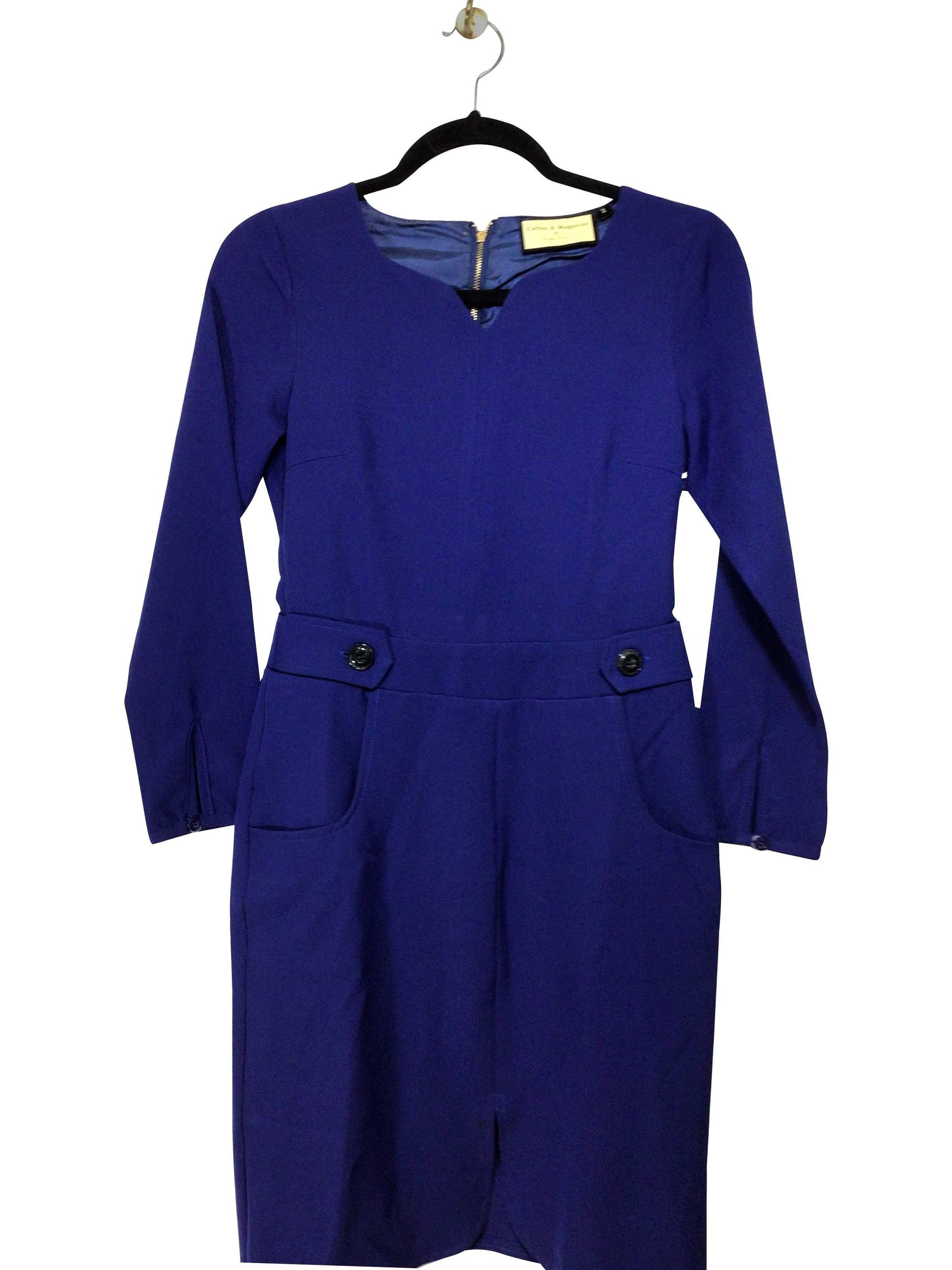 PINK EVIL Regular fit Midi Dress in Blue - 2 - Velora