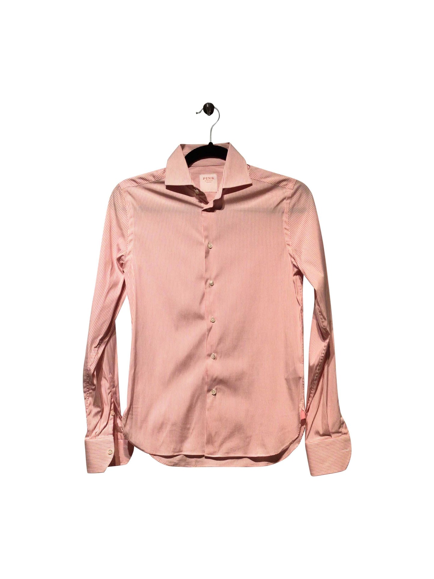 PINK Regular fit Button-down Top in Pink - 8 - Velora