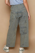POL Distressed Raw Hem Wide Leg Pants - Velora Luxury Fashion