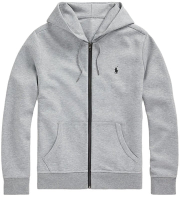 POLO RALPH LAUREN Double Knit Tech Fleece Hoodie - XXL - AshGrey - Velora Luxury Fashion