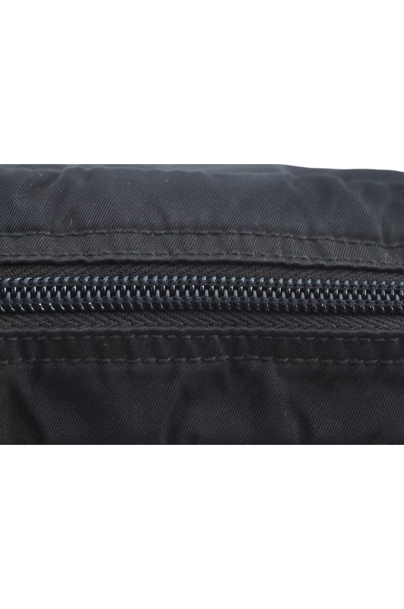 PRADA Nylon Leather Pouch Purse Black 3978K - Velora Luxury Fashion