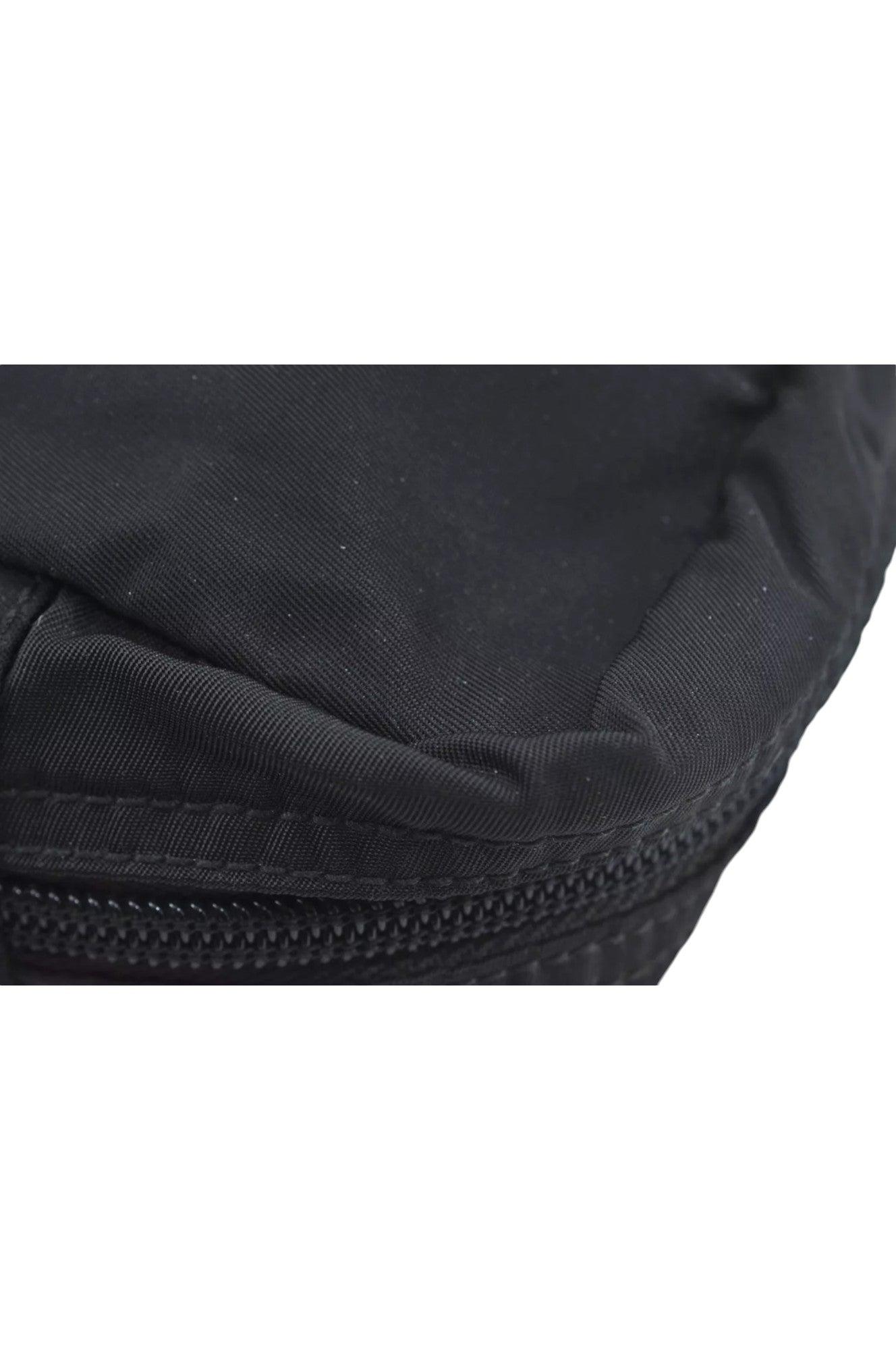 PRADA Nylon Leather Pouch Purse Black 3978K - Velora Luxury Fashion