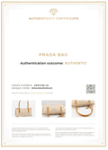 PRADA Nylon Tessuto Enamel Shoulder Hand Bag Purse Cream White 9257K - Velora Luxury Fashion