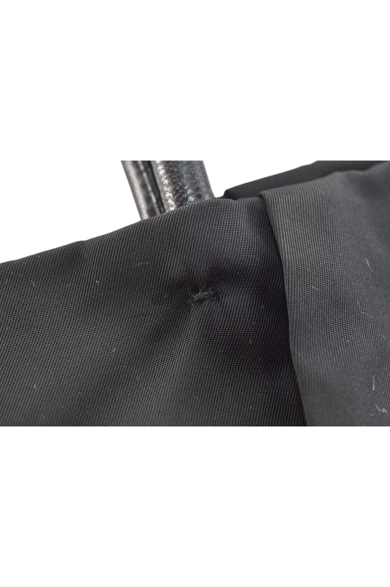 PRADA Tessuto Fiocco Ribbon Nylon Leather Hand Tote Bag Black 7620K - Velora Luxury Fashion