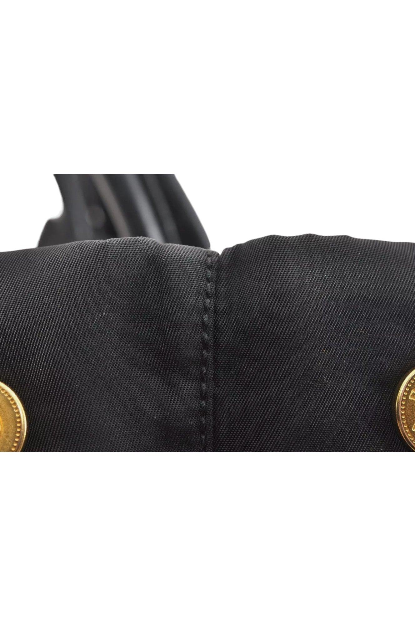 PRADA Tessuto Fiocco Ribbon Nylon Leather Hand Tote Bag Black 7620K - Velora Luxury Fashion