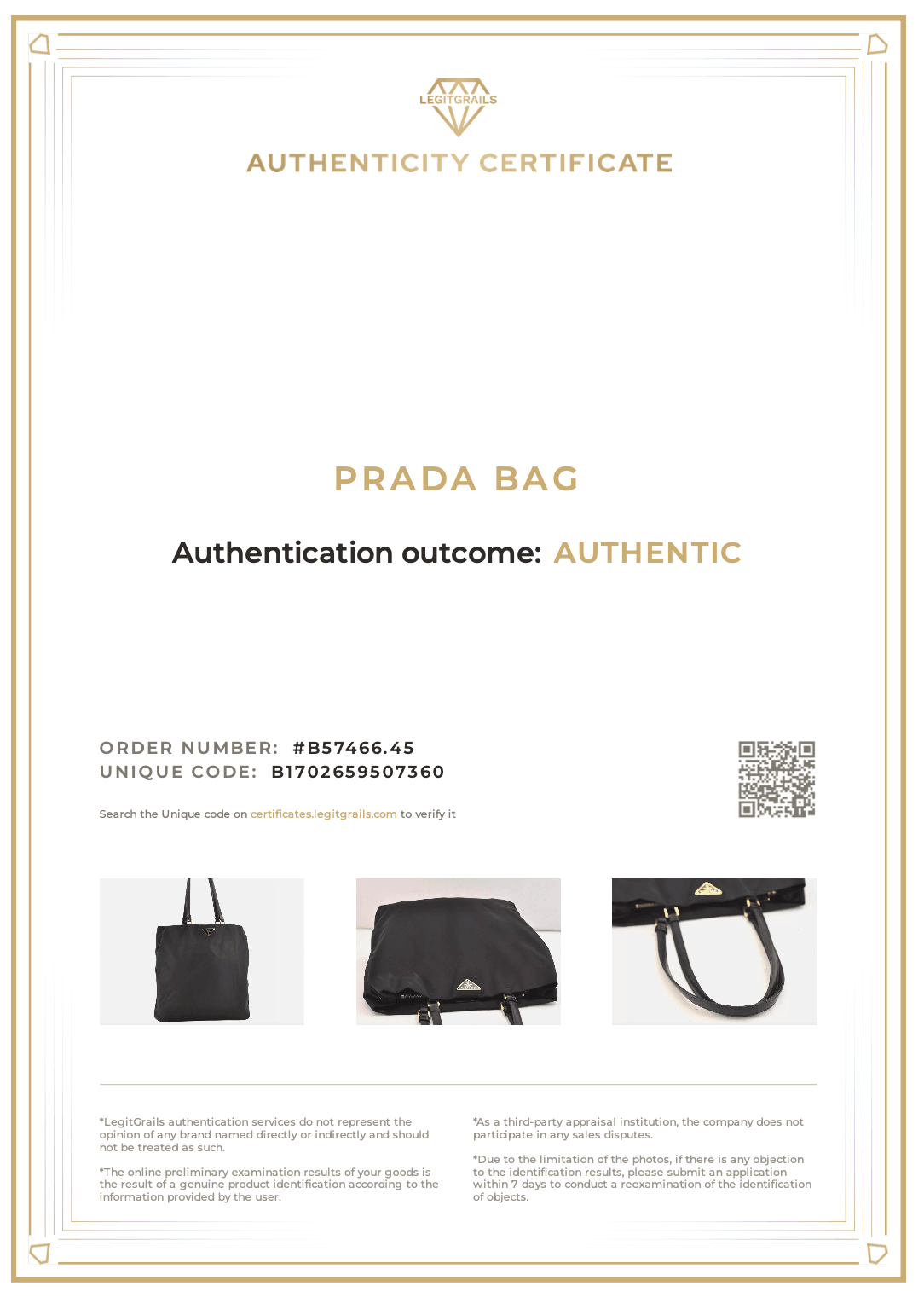 PRADA Vintage Nylon Tessuto Leather Shoulder Bag Purse Black 9107K - Velora Luxury Fashion