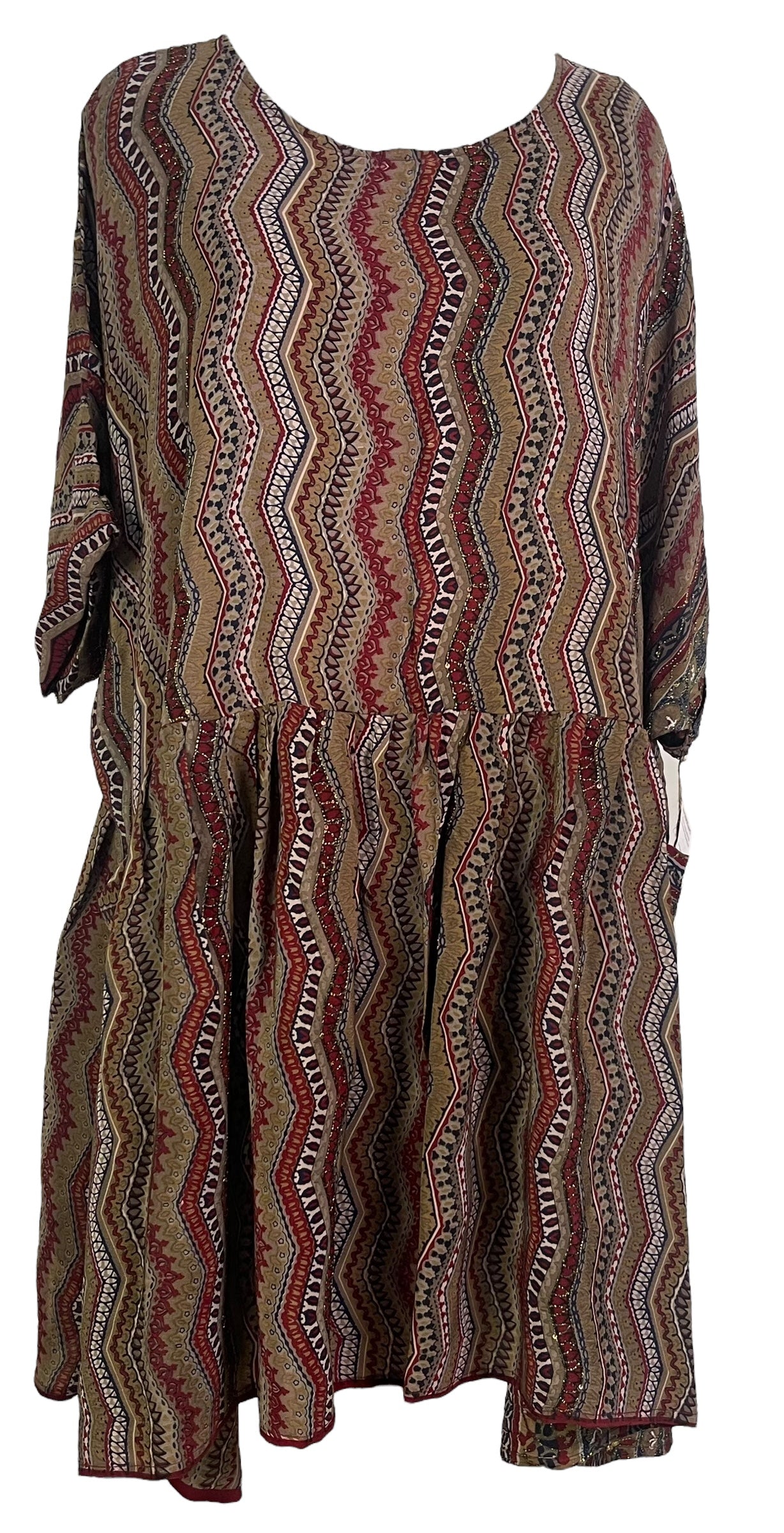 PRC3772 Avatar Pure Silk Boxy Babydoll Dress - Velora Luxury Fashion