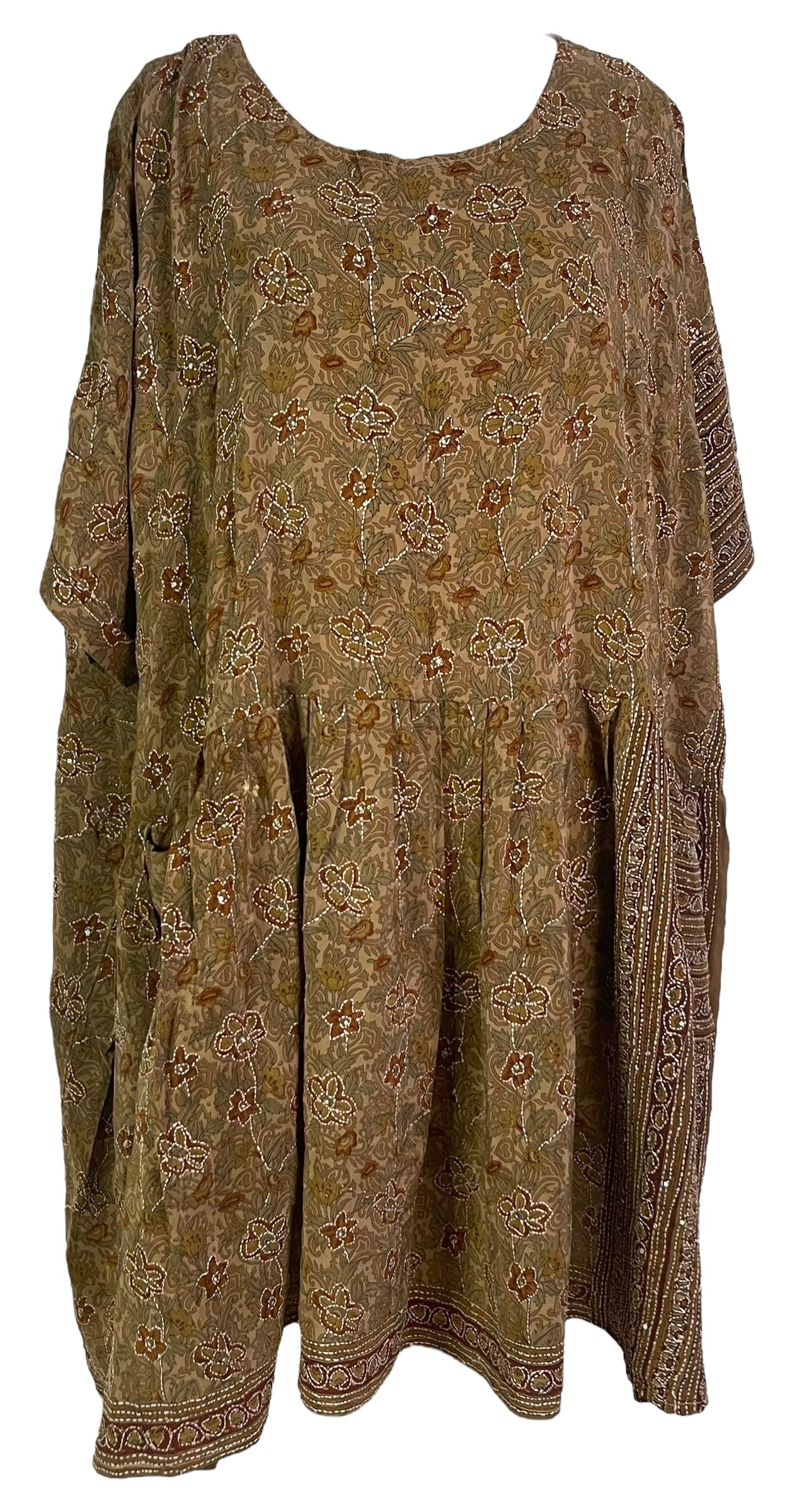 PRC3781 Avatar Pure Silk Boxy Babydoll Dress - Velora Luxury Fashion