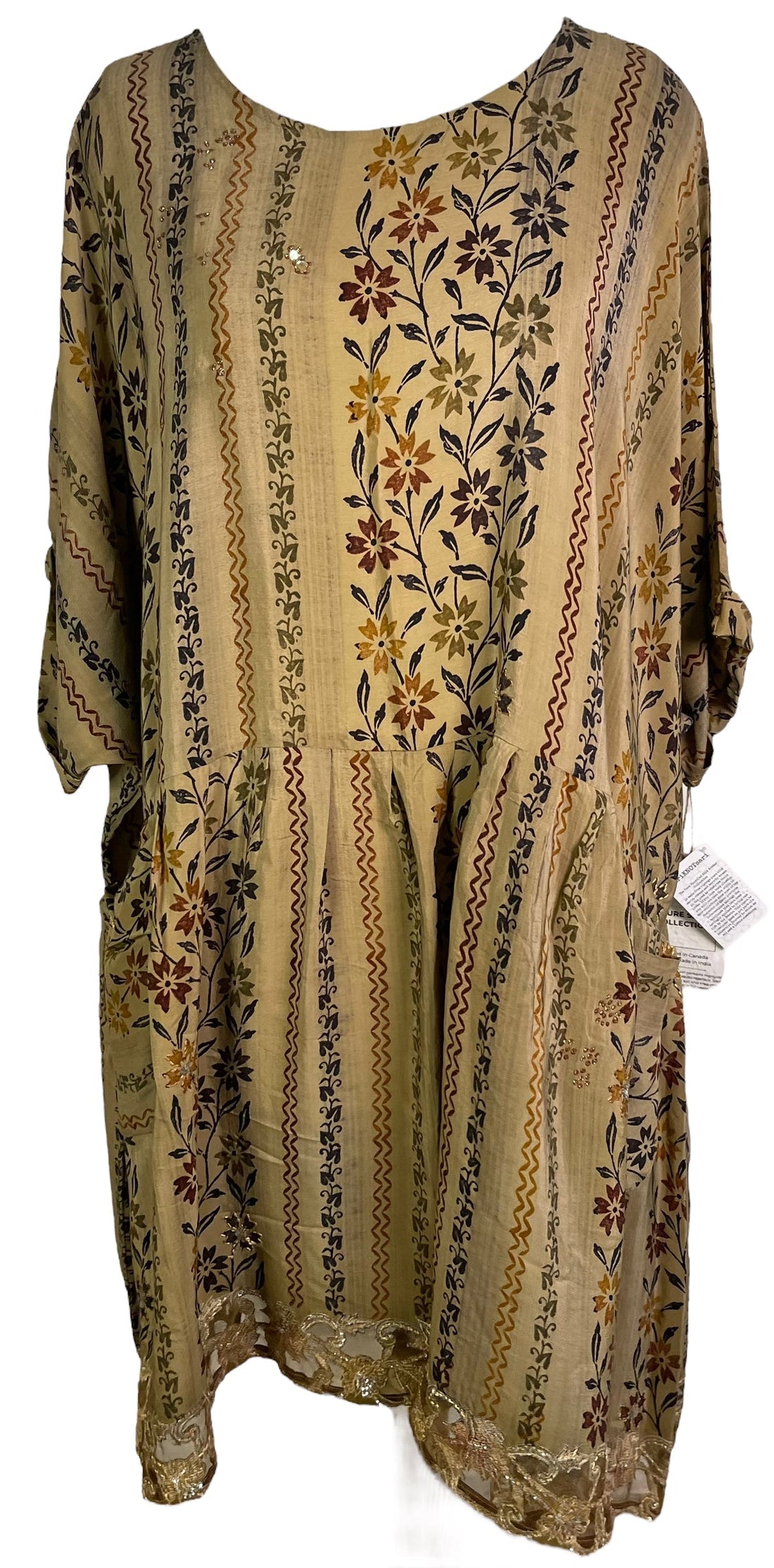 PRC3800 Avatar Pure Silk Boxy Babydoll Dress - Velora Luxury Fashion