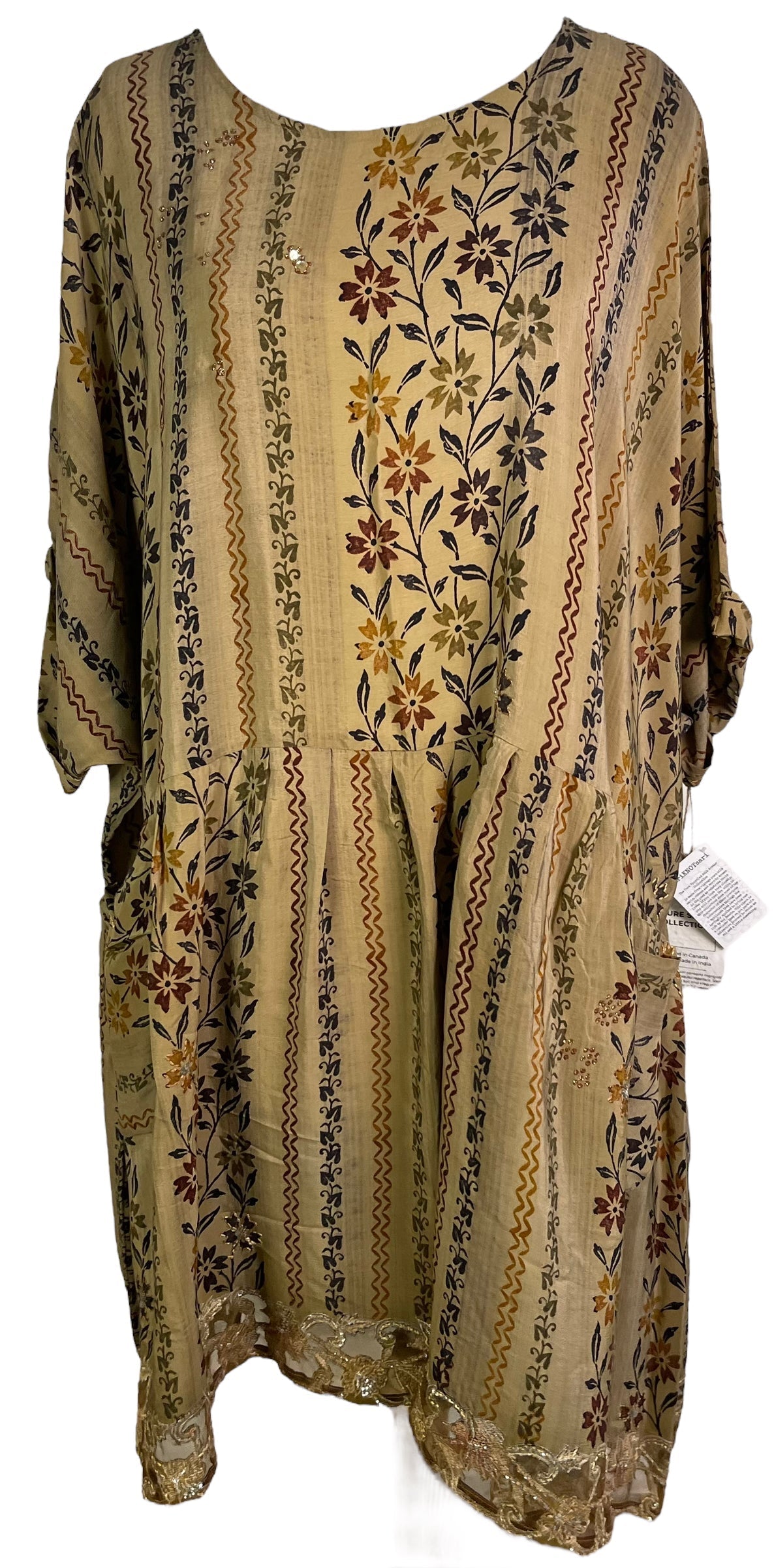 PRC3800 Avatar Pure Silk Boxy Babydoll Dress - Velora Luxury Fashion