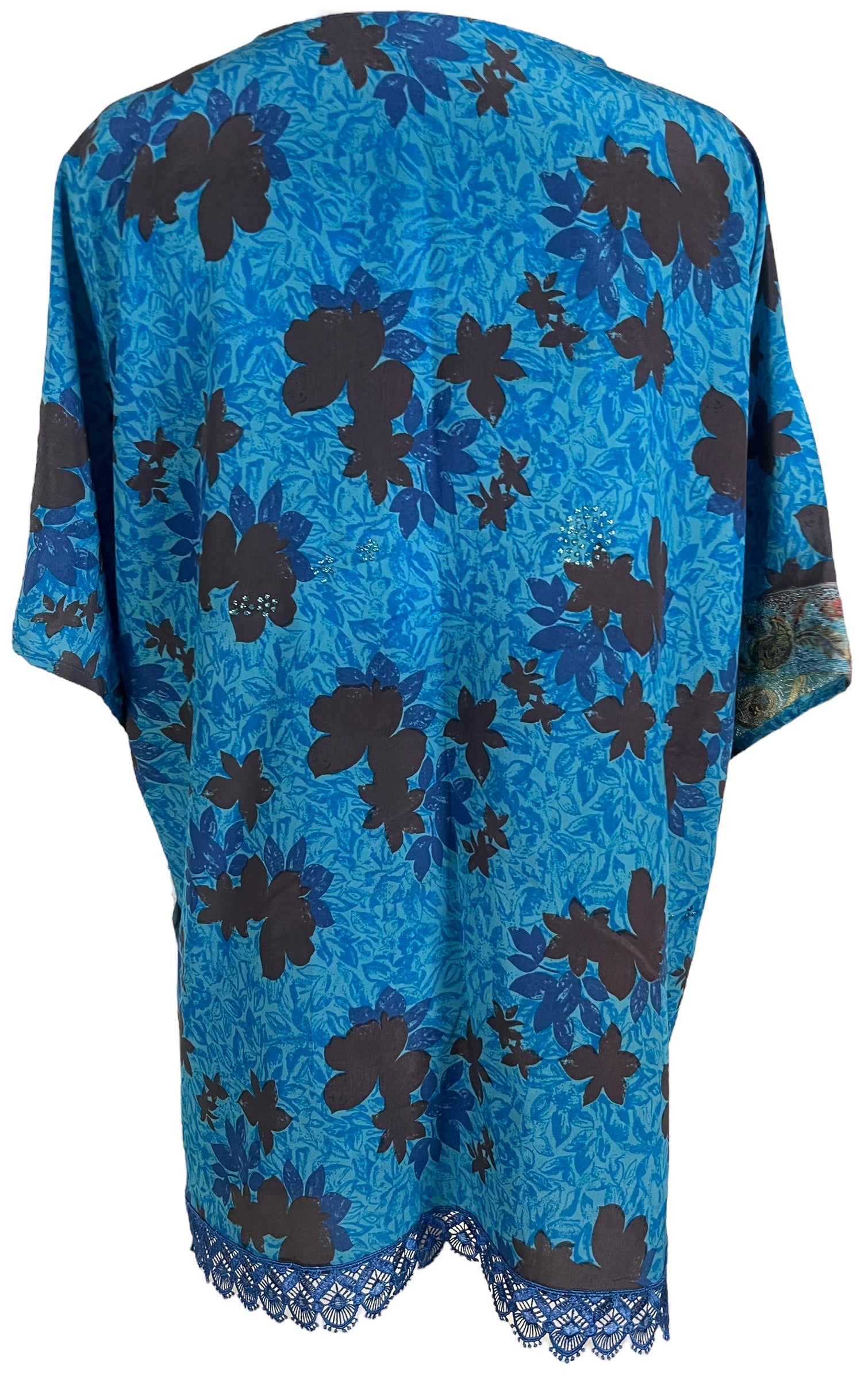 PRC5940 Avatar Pure Silk Kimono-Sleeved Jacket with Belt - Velora