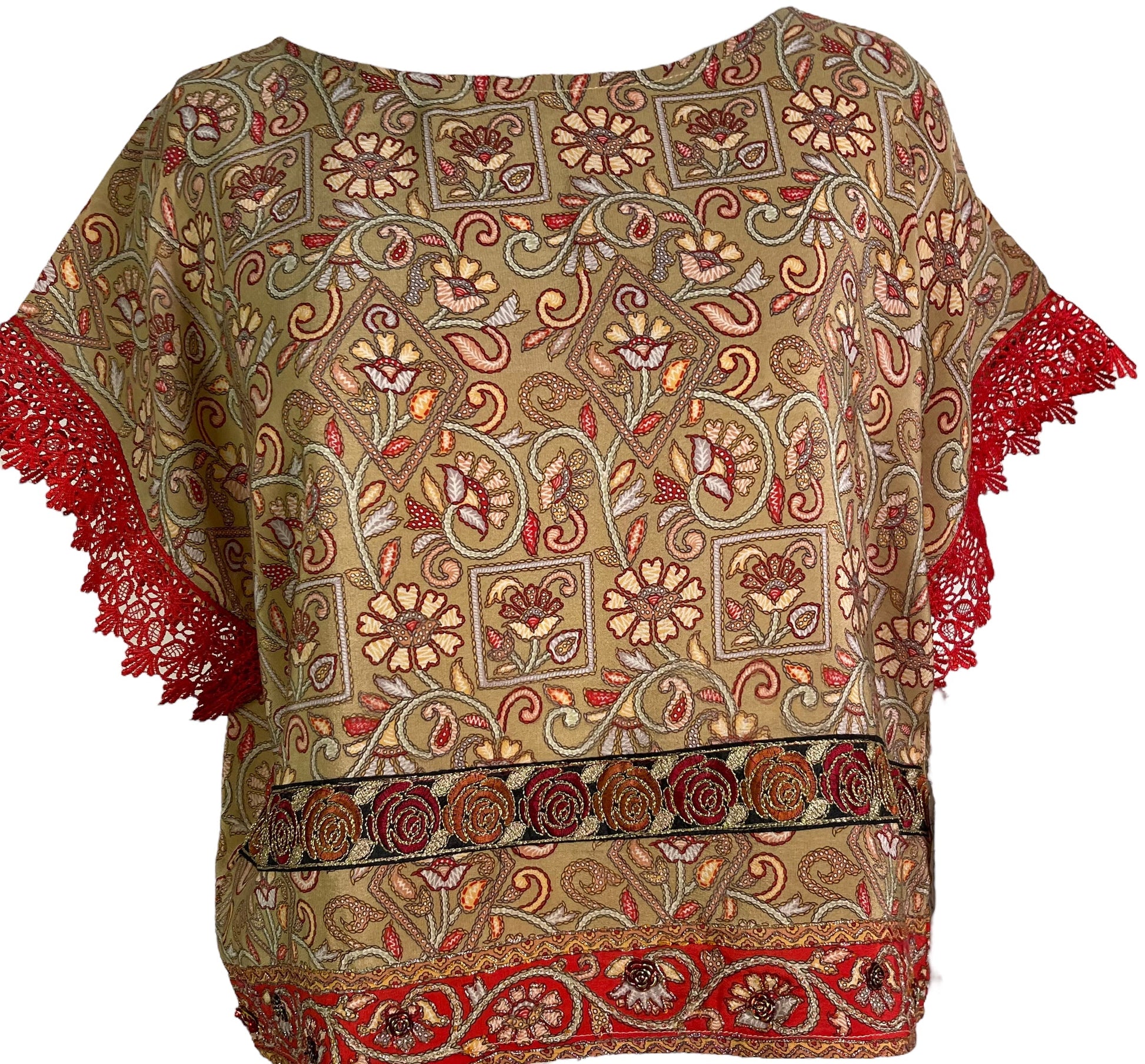 PRC6019 Avatar Pure Silk Boxy Top - Velora Luxury Fashion
