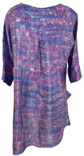PRC6052 Avatar Pure Silk Self Pocket Tunic Dress - Velora Luxury Fashion