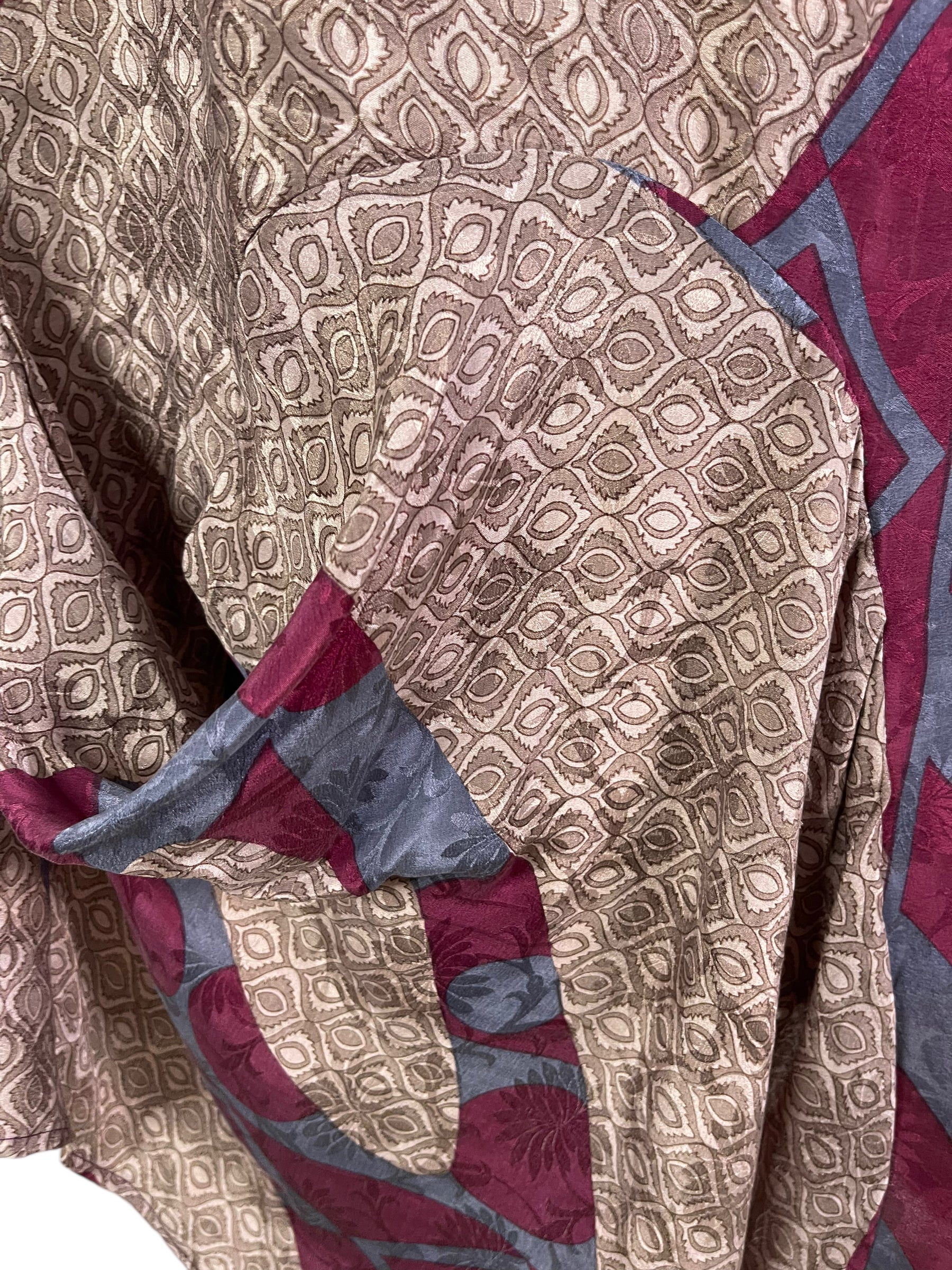 PRC6059 Avatar Pure Silk Self Pocket Tunic Dress - Velora Luxury Fashion