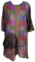 PRC6061 Avatar Pure Silk Self Pocket Tunic Dress - Velora Luxury Fashion