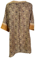 PRC6067 Avatar Pure Silk Self Pocket Tunic Dress - Velora Luxury Fashion