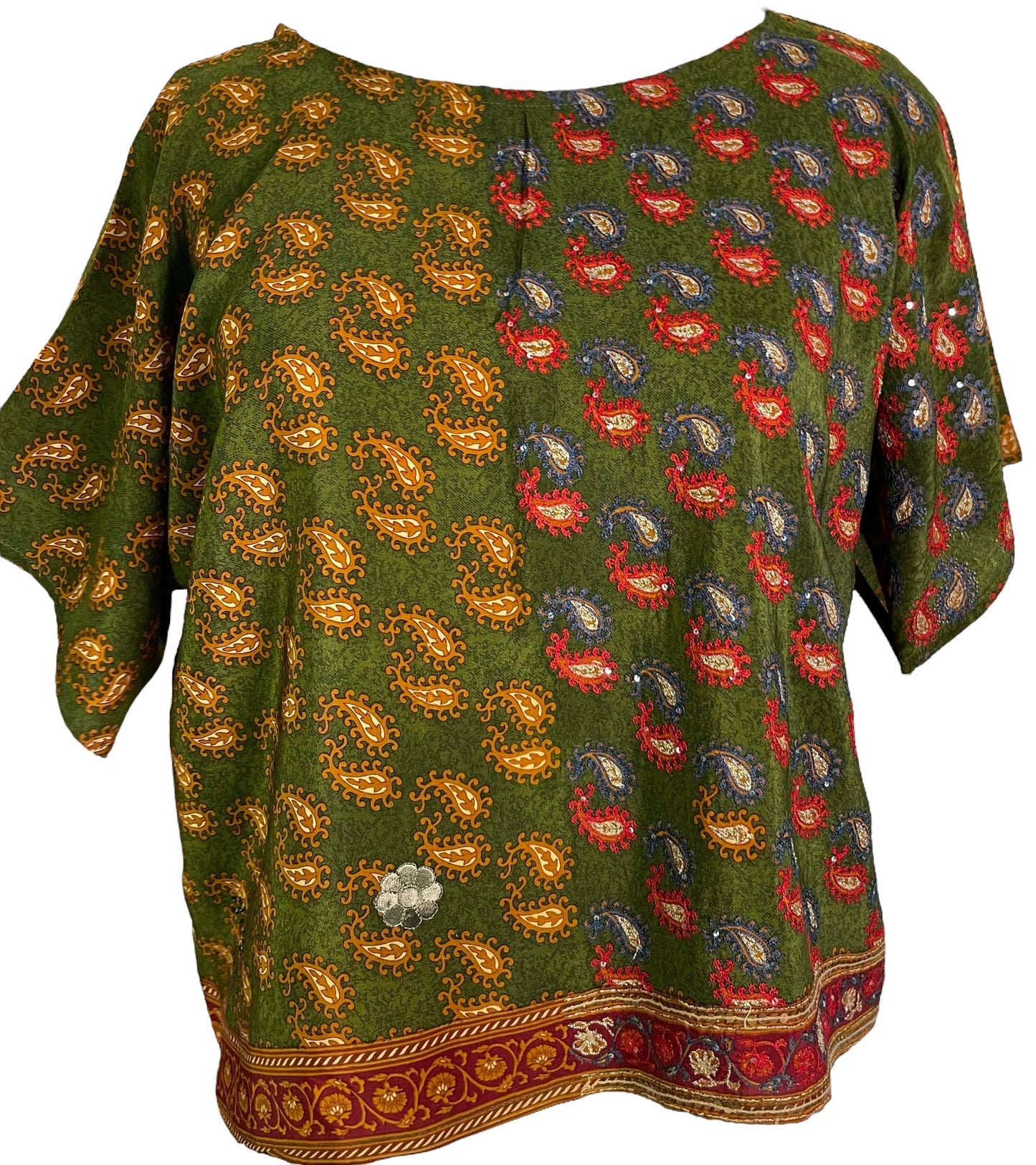 PRC6119 Avatar Pure Silk Boxy Top - Velora Luxury Fashion