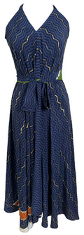 PRC6168 Avatar Pure Silk Maxi Dress with Belt - Velora Luxury Fashion