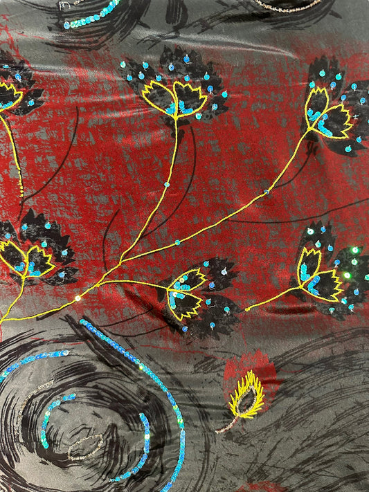 PRC6168 Avatar Pure Silk Maxi Dress with Belt - Velora Luxury Fashion