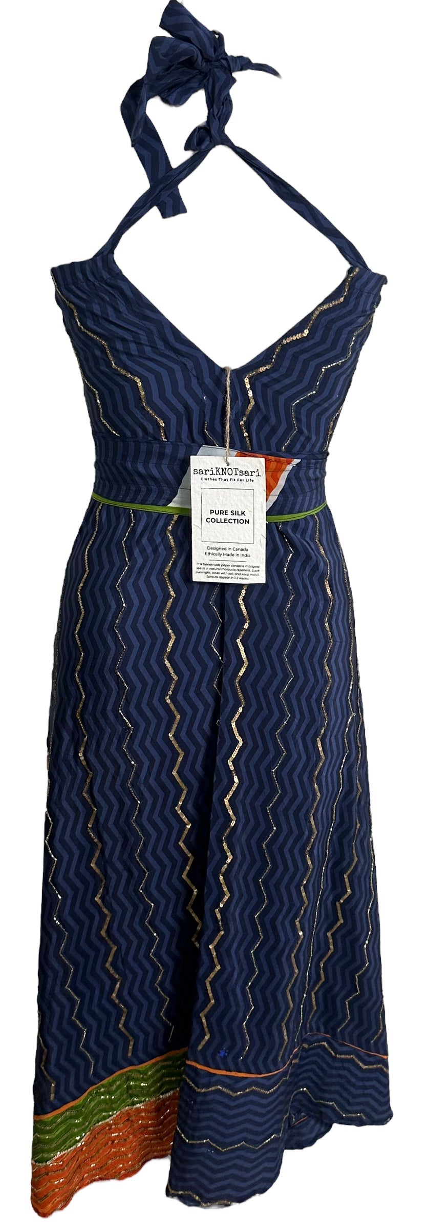 PRC6168 Avatar Pure Silk Maxi Dress with Belt - Velora Luxury Fashion