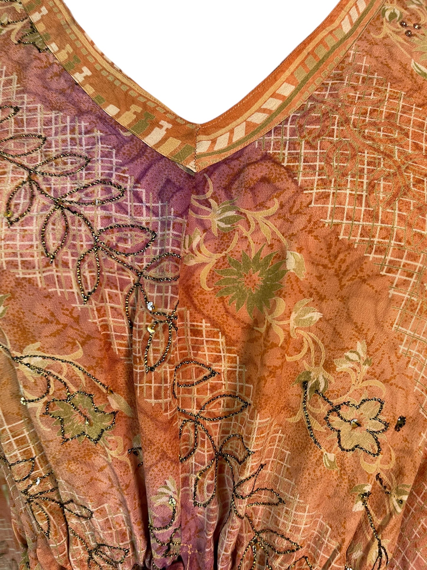 PRC6401 Avatar Pure Silk Maxi Kaftan - Velora Luxury Fashion