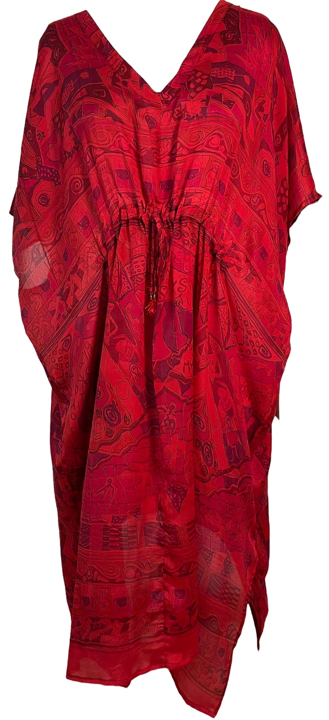 PRC6417 Avatar Pure Silk Maxi Kaftan - Velora Luxury Fashion