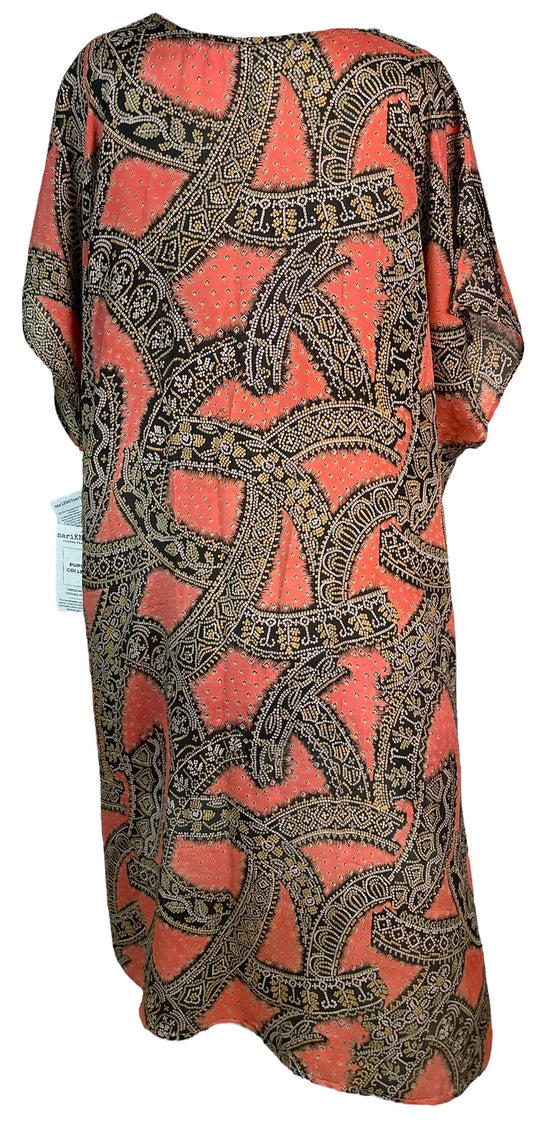 PRC6420 Avatar Pure Silk Maxi Kaftan - Velora Luxury Fashion