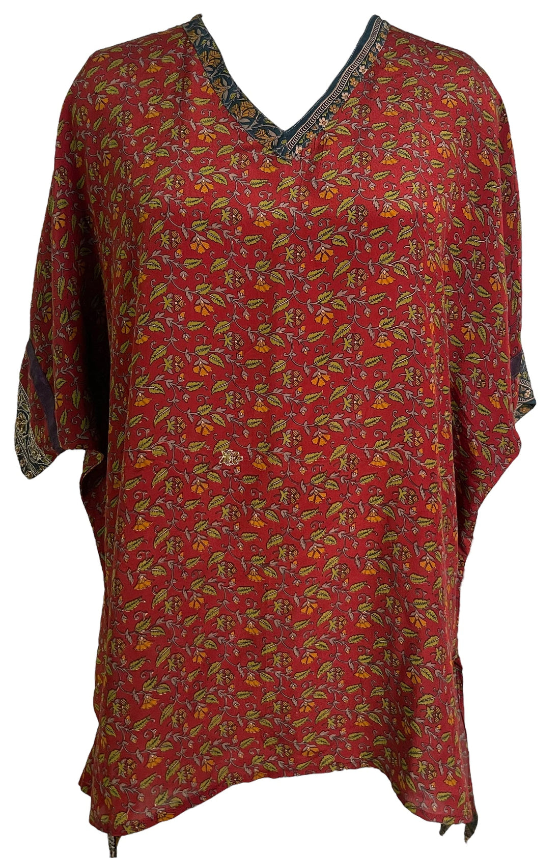 PRC6457 Avatar Pure Silk Long Tunic with Side Ties - Velora Luxury Fashion