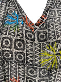 PRC6469 Avatar Pure Silk Long Tunic with Side Ties - Velora Luxury Fashion