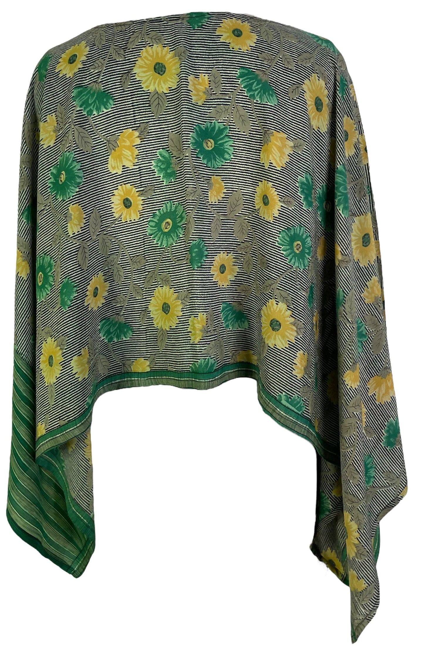 PRC6474 Avatar Pure Silk Capelet Poncho - Velora Luxury Fashion