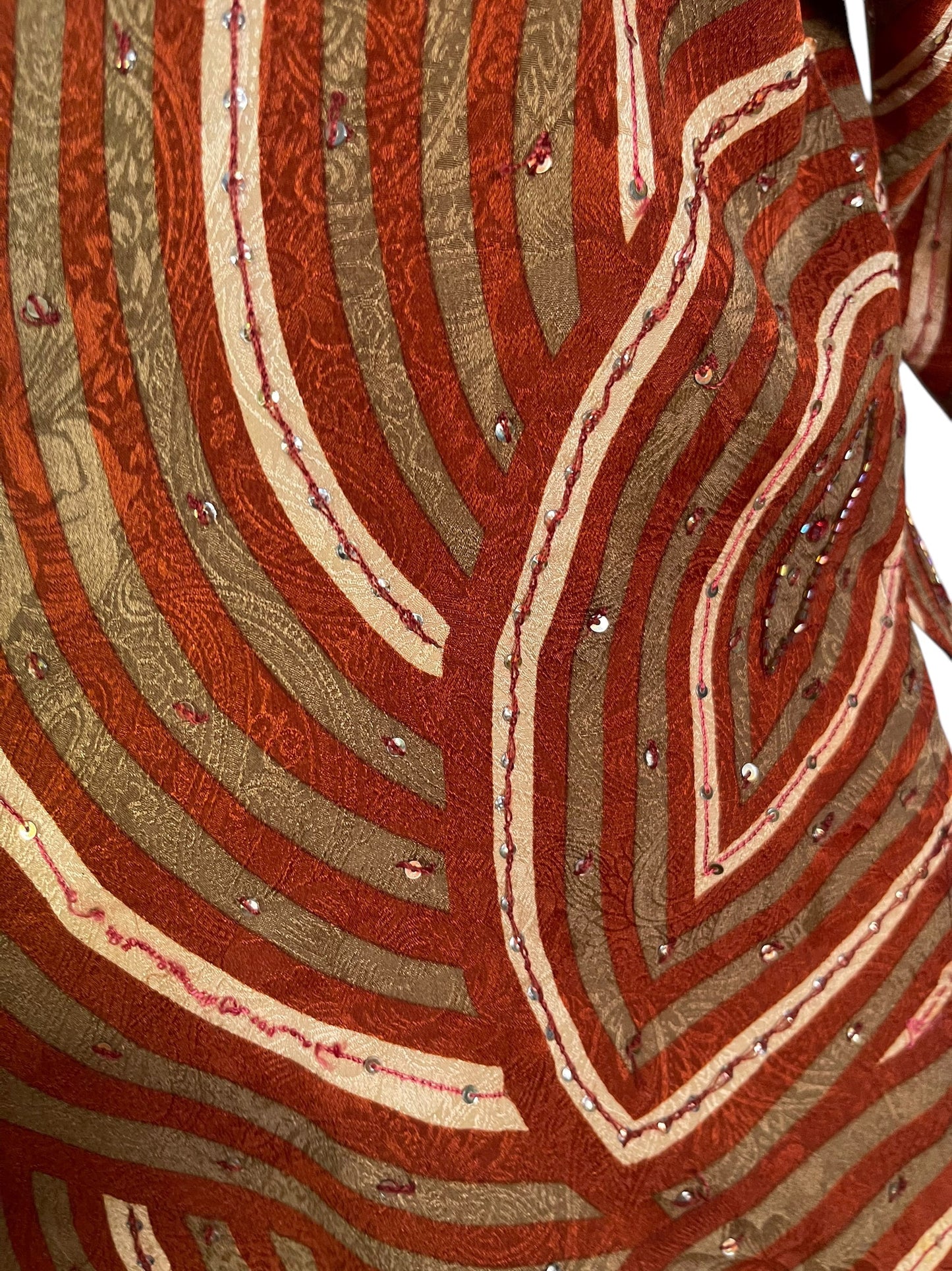 PRC6493 Avatar Pure Silk Side Slit Top - Velora