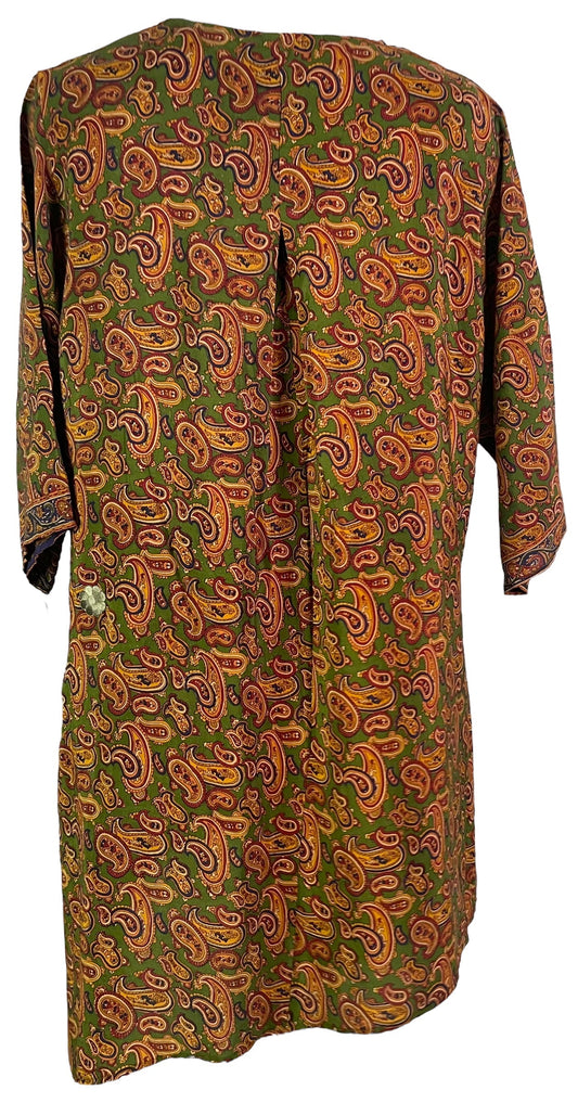 PRC6529 Avatar Pure Silk Self Pocket Tunic Dress - Velora Luxury Fashion