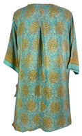 PRC6536 Avatar Pure Silk Self Pocket Tunic Dress - Velora Luxury Fashion