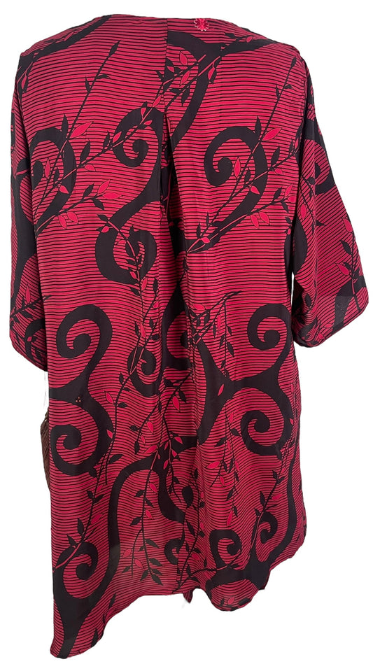 PRC6544 Avatar Pure Silk Self Pocket Tunic Dress - Velora Luxury Fashion