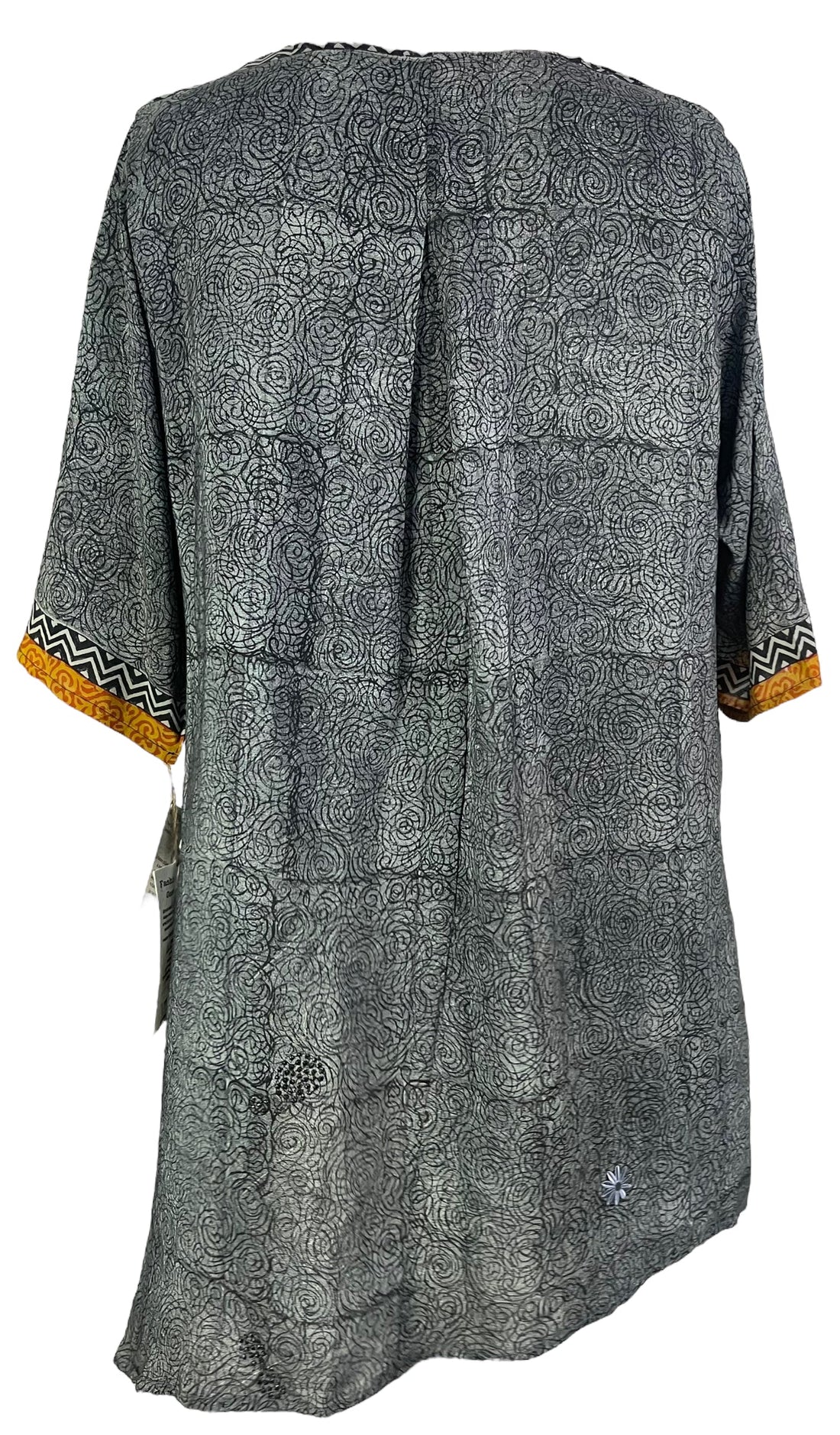 PRC6546 Avatar Pure Silk Self Pocket Tunic Dress - Velora Luxury Fashion