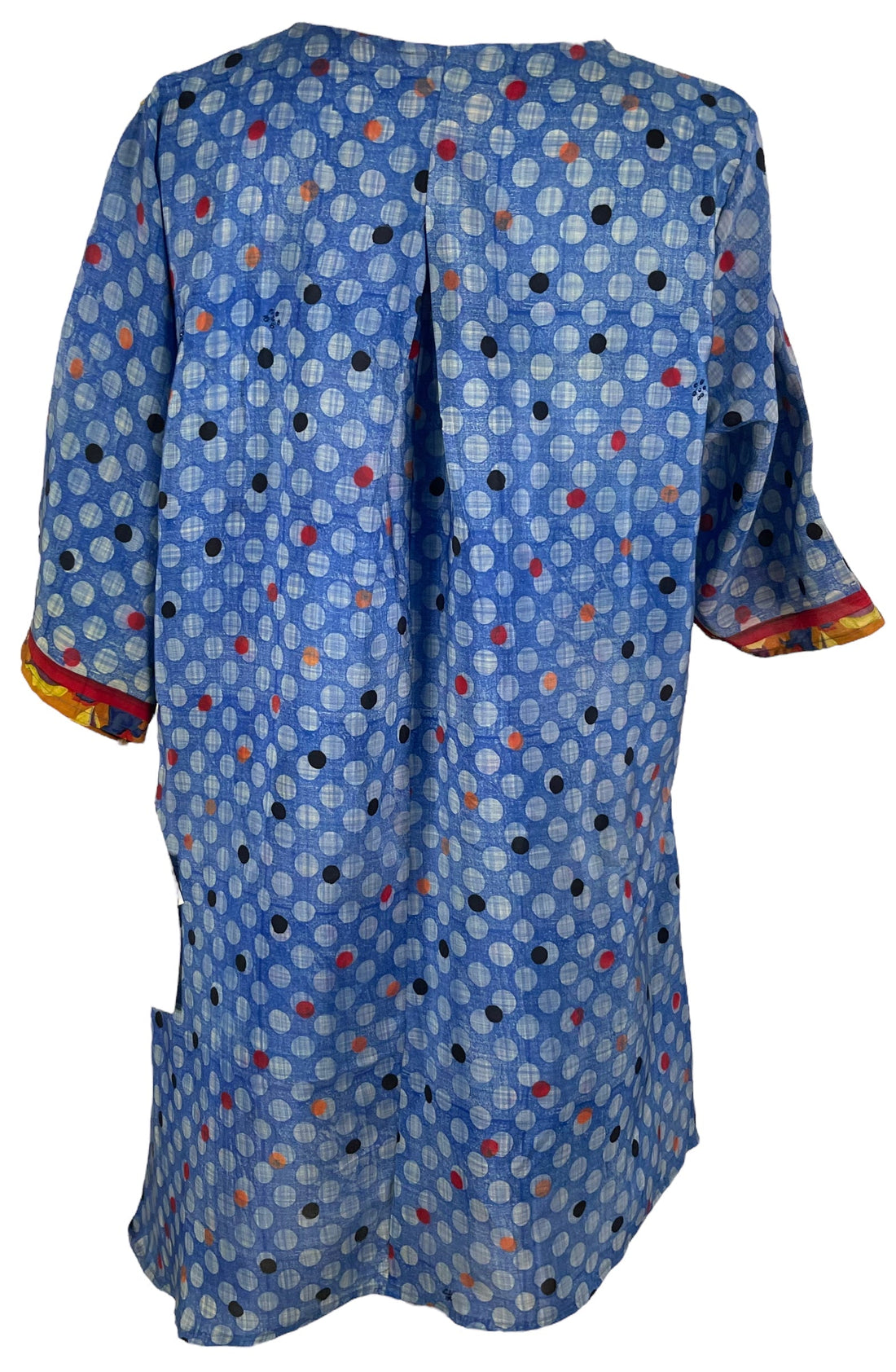 PRC6551 Avatar Pure Silk Self Pocket Tunic Dress - Velora Luxury Fashion