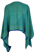 PRC6571B Avatar Pure Silk Capelet Poncho - Velora Luxury Fashion